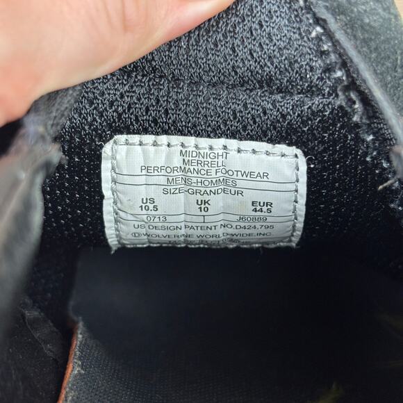 Merrell Jungle Moc Midnight Slip On Shoes Women's 10.5 Black Leather Loafers - Picture 11 of 16